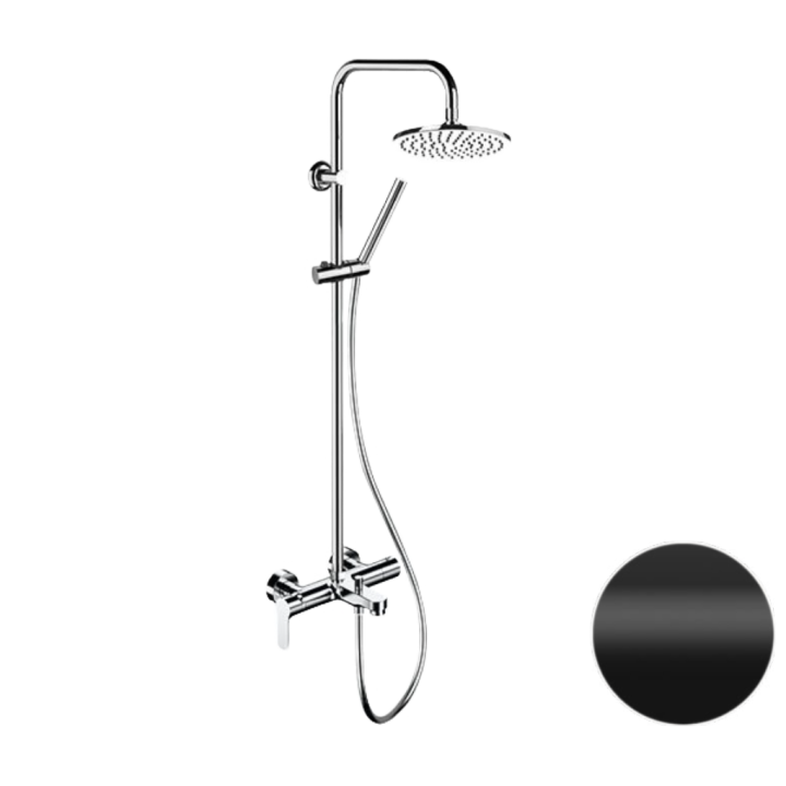 Душевая система Remer Rubinetterie черный матовый, L34X7MMM20NO