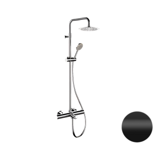 Remer Rubinetterie Elegance Душевая система термостатическая с изливом черный матовый