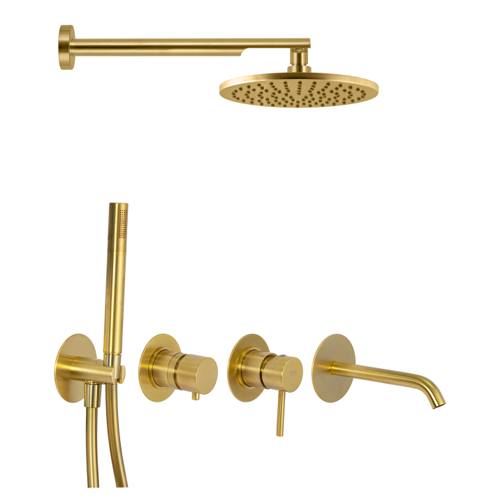 Душевая система Remer Rubinetterie X Style, X96D3SETBG