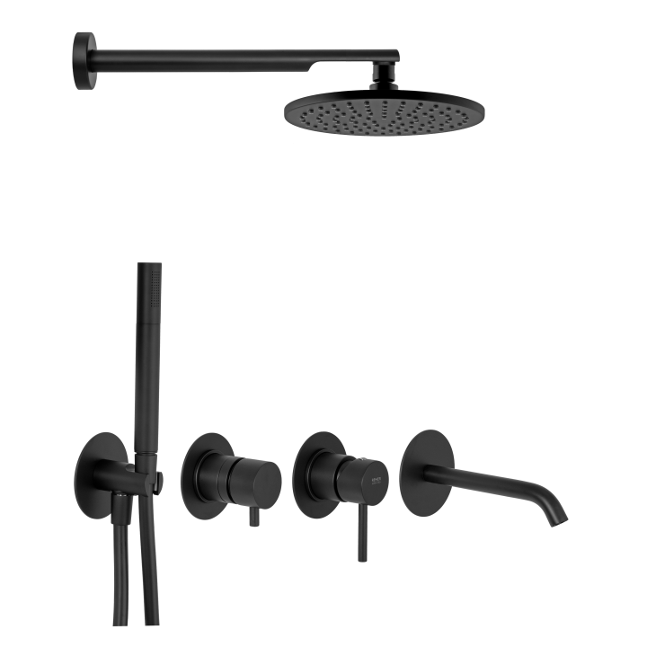 Душевая система Remer Rubinetterie X Style, X96D3SETNO