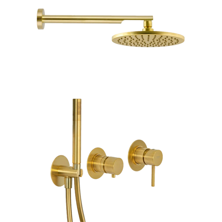 Душевая система Remer X Style золото, X96S02OBG