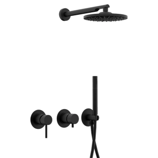 Remer Rubinetterie X Style Душевая система скрытого монтажа черный матовый