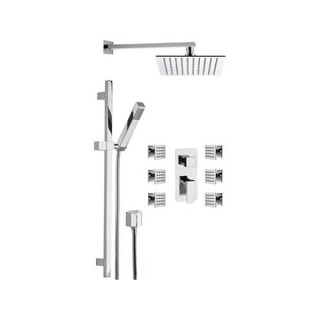 Душевая система Remer Rubinetterie хром, AU93S01UFS20