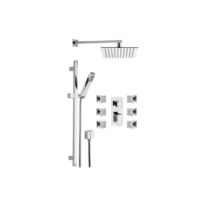 Душевая система Remer Rubinetterie хром, AU93S01UFS20