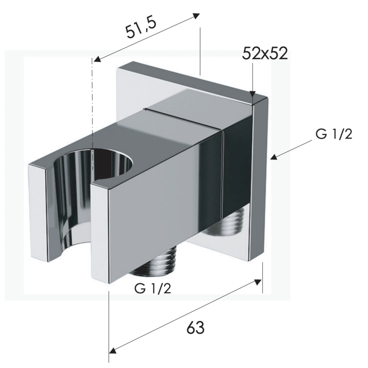 Держатель Remer Rubinetterie 337QBO