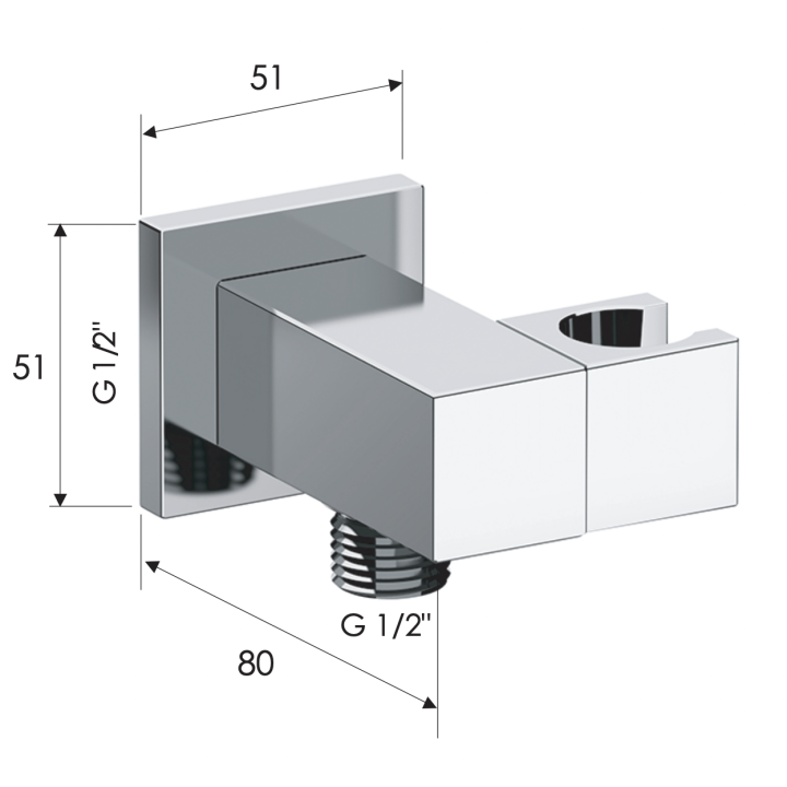 Держатель ручного душа Remer Rubinetterie, 337SNO