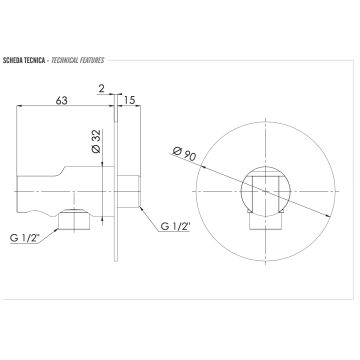 Держатель ручного душа Remer 337X