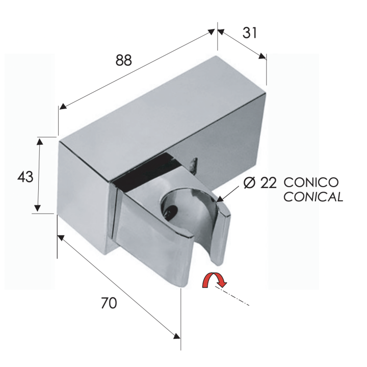 Держатель Remer Rubinetterie 339S