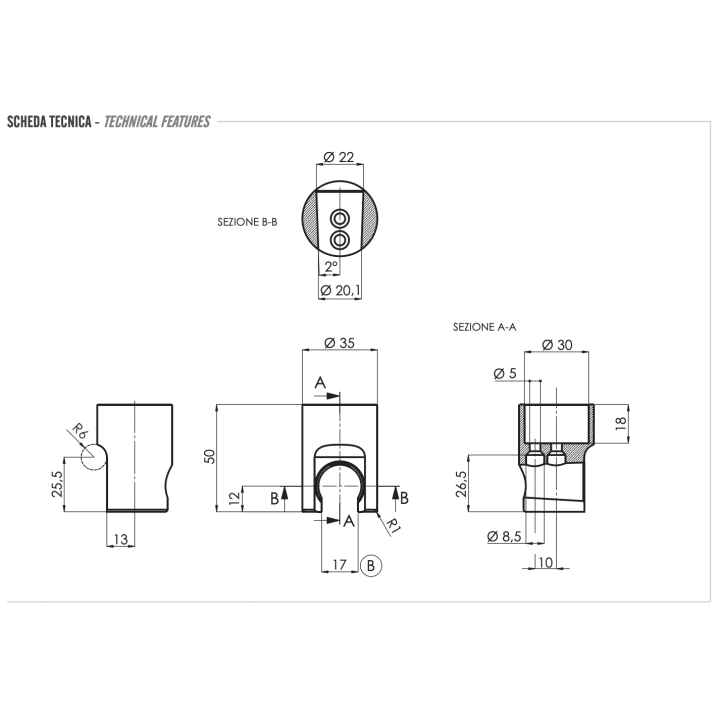 Держатель Remer для душа 339SOM