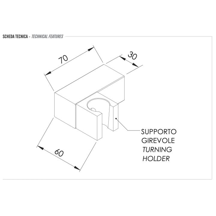Держатель для душа Remer золото 339SSBG