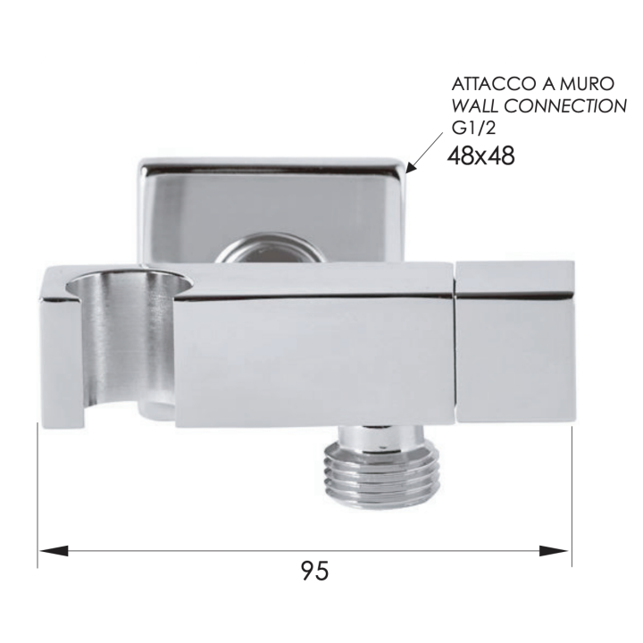 Держатель для душа Remer Rubinetterie, 336S