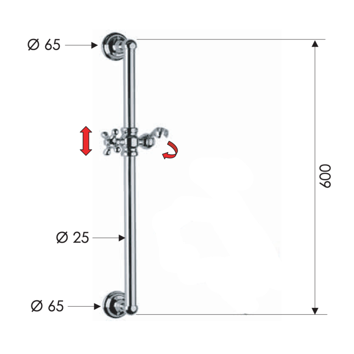 Душевой набор Remer Rubinetterie 317L