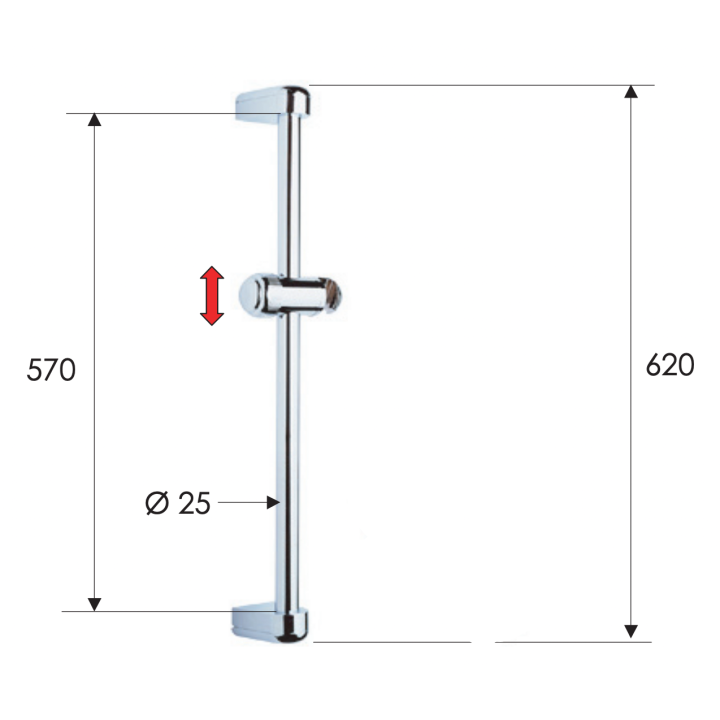 Душевой набор Remer Rubinetterie хром, 311