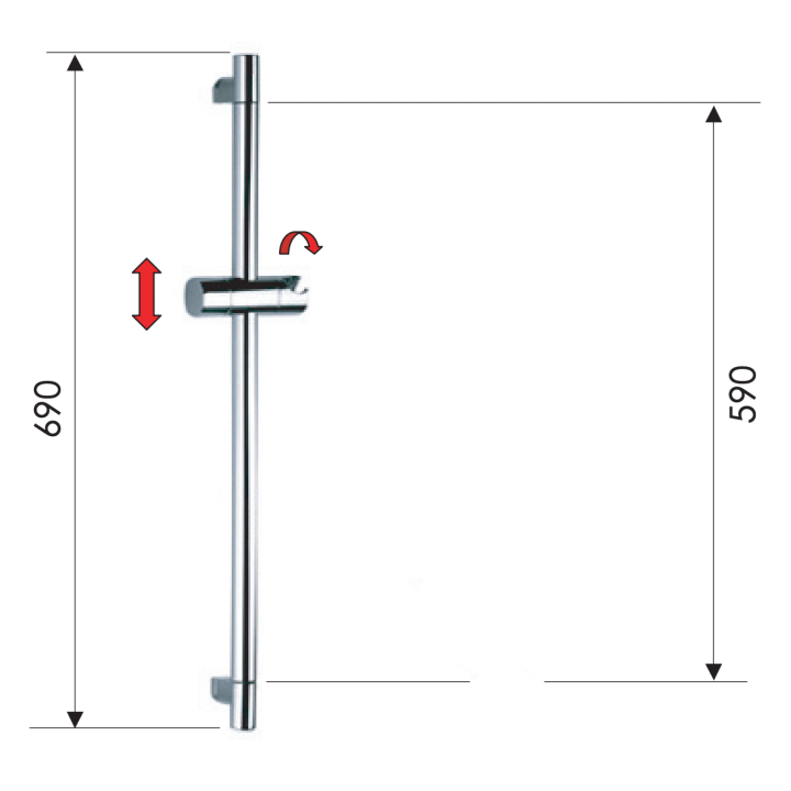 Душевой гарнитур Remer Rubinetterie 315R