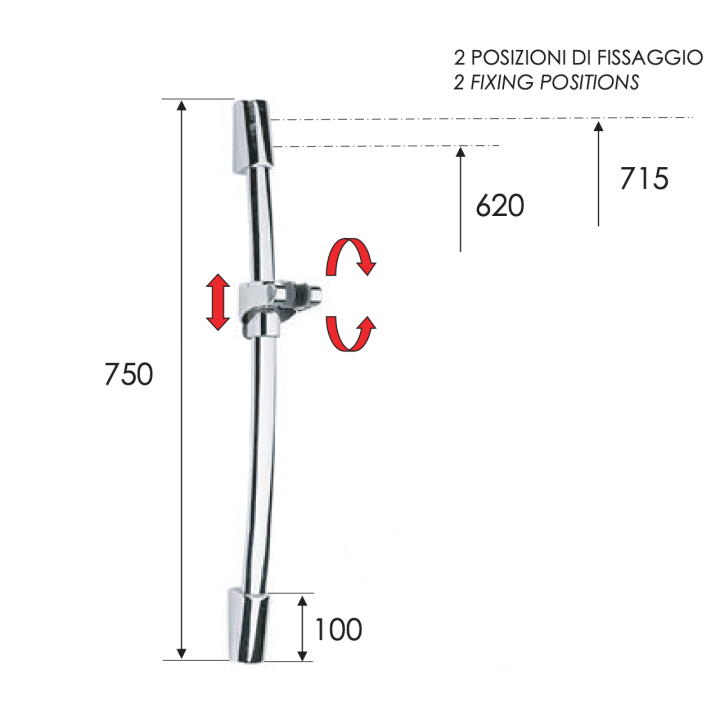 Душевой набор Remer Rubinetterie 313E