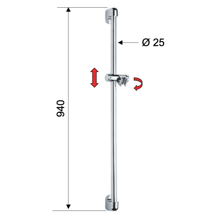 Душевой набор Remer Rubinetterie 319D
