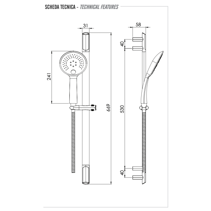 Душевой набор Remer Vanity, 317V315P3