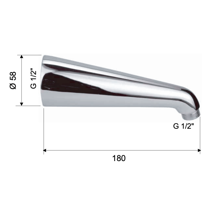 Кронштейн для душа Remer Rubinetterie 34620