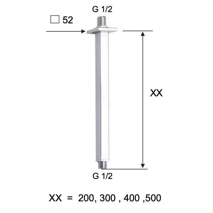 Кронштейн Remer Rubinetterie 20 см золото, 347S20BG