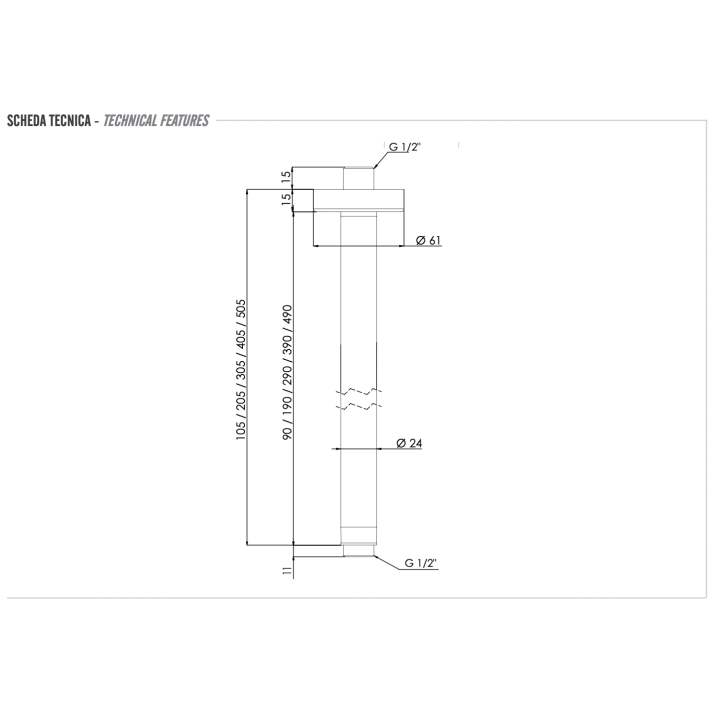 Кронштейн Remer Rubinetterie 347N50