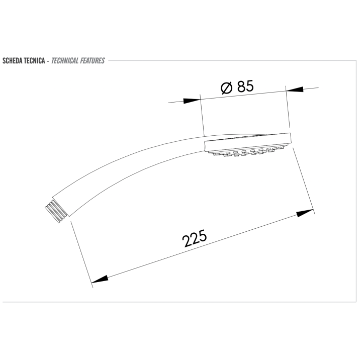 Ручной душ Remer Rubinetterie 317MRX