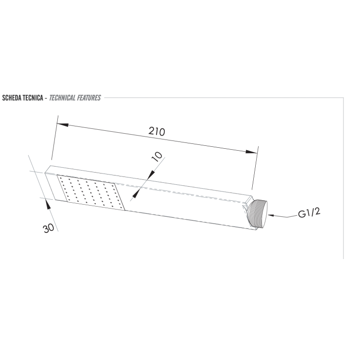 Ручной душ Remer Rubinetterie хром 317RRX