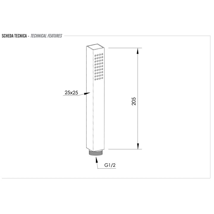 Ручной душ Remer Rubinetterie 317SDX