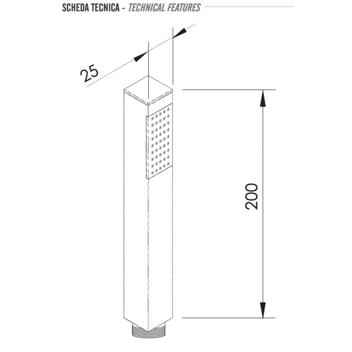 Ручной душ Remer Rubinetterie 317SSCFP
