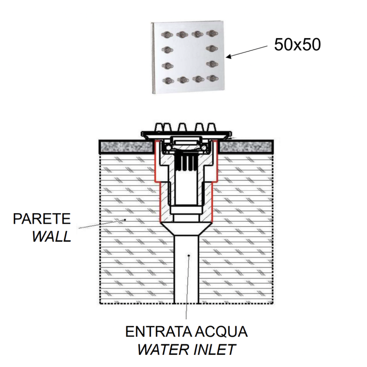 Форсунка Remer Rubinetterie хром QX34JETB