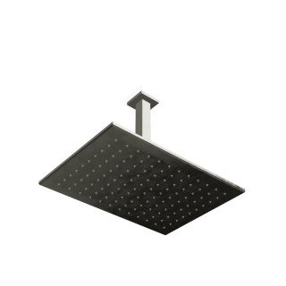 Treemme Arche Верхний душ потолочный 36x26 см Brushed Black Chrome (хром)