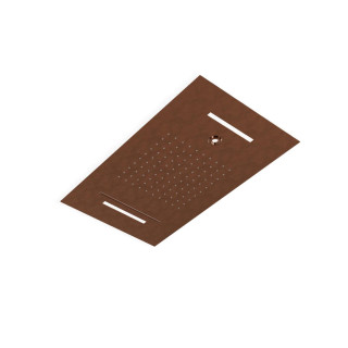 Treemme Showers INOX Верхний душ потолочный 70x40 см 3 режима с подсветкой Bronze-PVD
