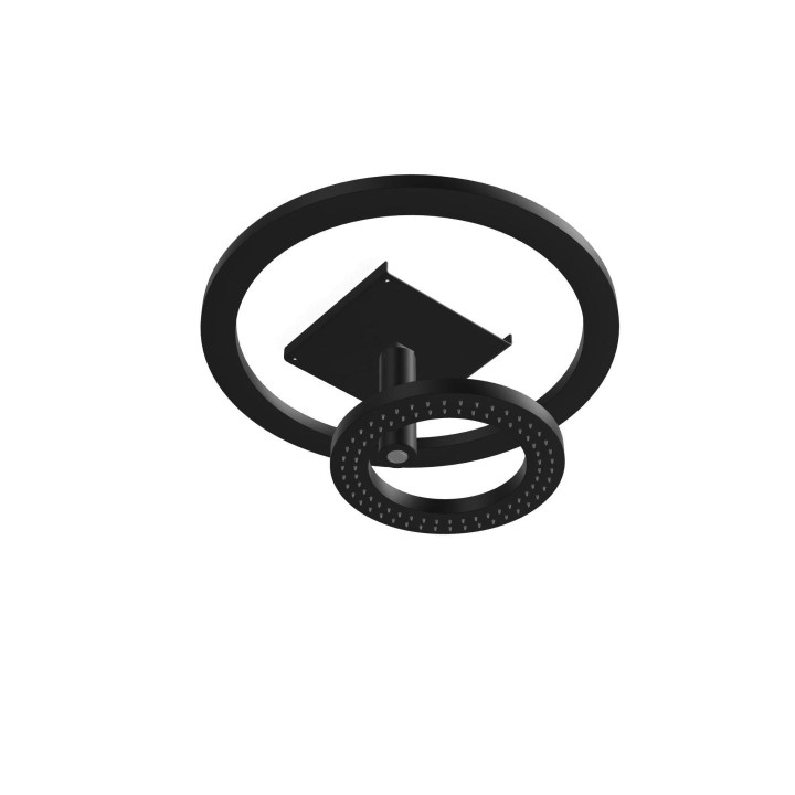 Treemme Верхний душ Matt Black, IT9B91NNZZW7