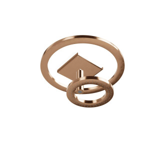 Treemme Shower and Thermostatic Верхний душ потолочный с подсветкой Brushed Rose Gold