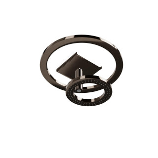 Treemme Shower and Thermostatic Верхний душ потолочный с подсветкой Polished Black Chrome