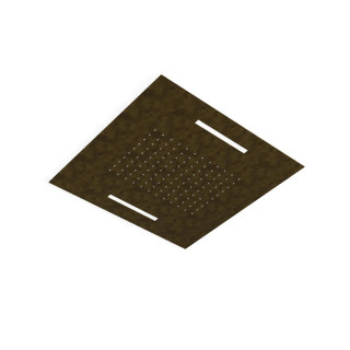 Treemme Shower and Thermostatic Верхний душ потолочный 50x50 см 1 режим с подсветкой Brushed Burnished