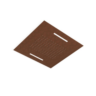Treemme Shower and Thermostatic Верхний душ потолочный 50x50 см 1 режим с подсветкой Bronze-PVD