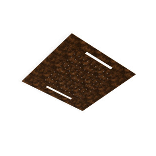 Treemme Shower and Thermostatic Верхний душ потолочный 43x43 см 1 режим с подсветкой Oxidised