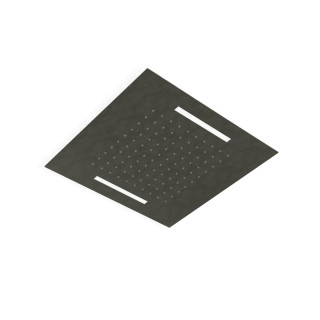 Treemme Shower and Thermostatic Верхний душ потолочный 43x43 см 1 режим с подсветкой Brushed Black Chrome