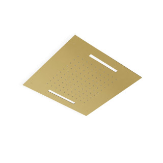 Treemme Shower and Thermostatic Верхний душ потолочный 43x43 см 1 режим с подсветкой 24k Gold