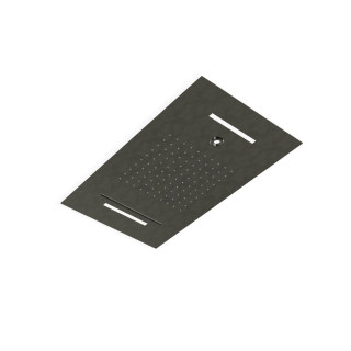 Treemme Shower and Thermostatic Верхний душ потолочный 70x40 см 3 режима с подсветкой Brushed Black Chrome