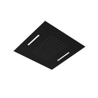 Treemme Shower and Thermostatic Верхний душ потолочный 50x50 см 1 режим с подсветкой Matt Black