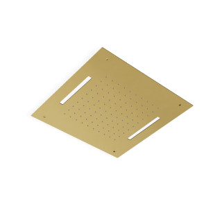 Treemme Shower and Thermostatic Верхний душ потолочный 43x43 см 1 режим с подсветкой 24k Gold