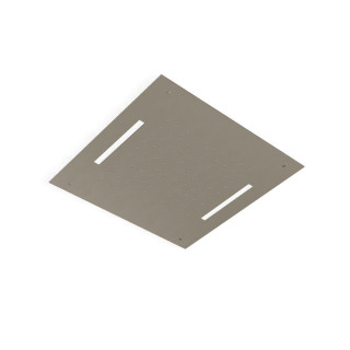 Treemme Shower and Thermostatic Верхний душ потолочный 43x43 см 1 режим с подсветкой Brushed Nickel