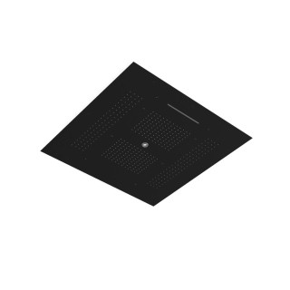 Treemme Shower and Thermostatic Верхний душ потолочный 95x95 см 4 режима с подсветкой Matt Black