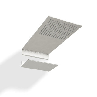 Treemme 5mm Верхний душ настенный 46x22 см 2 режима Brushed Stainless Steel