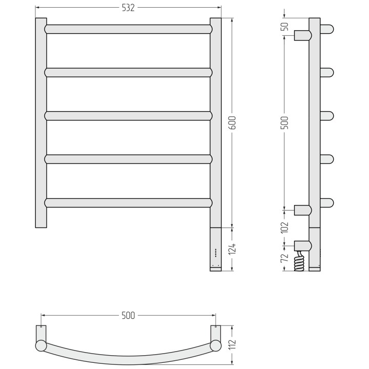 Полотенцесушитель Сунержа Галант 3.1, 071-6001-6050