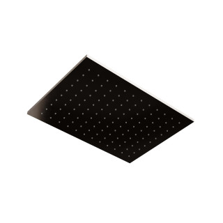 Treemme Shower and Thermostatic Верхний душ для кронштейна 36x26 см Polished Black Chrome