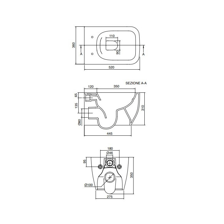 Унитаз Scarabeo Teorema 2.0 5126CL