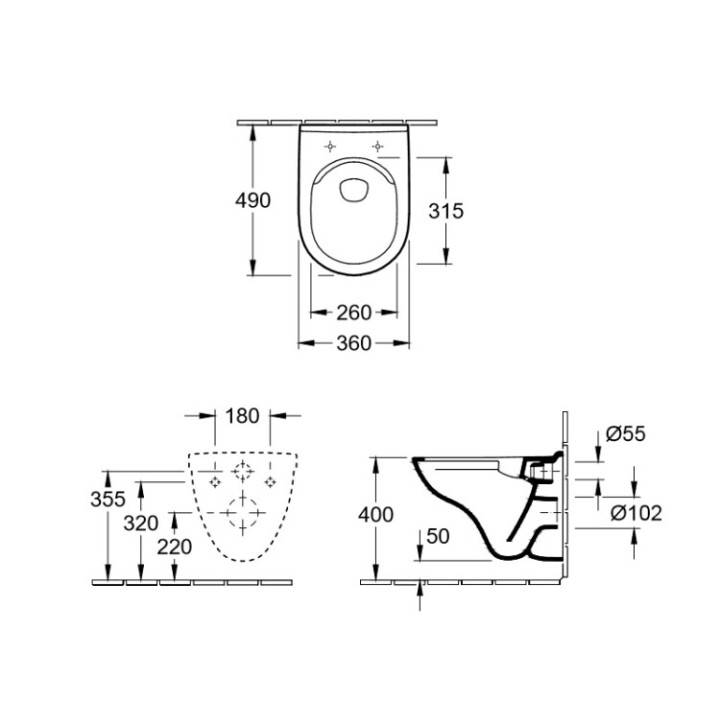 Унитаз Villeroy&Boch O.Novo 5688HR01