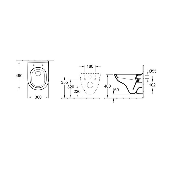 Унитаз Villeroy&Boch O.Novo 5688H101